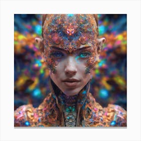 Psychedelic Woman Canvas Print