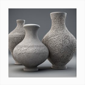 Three Vases Canvas Print