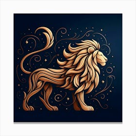 Zodiac Lion 2 Canvas Print