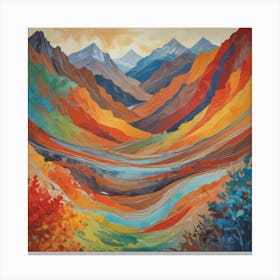 'River Of Color' Canvas Print