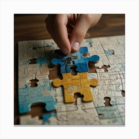 Jigsaw Puzzle Canvas Print