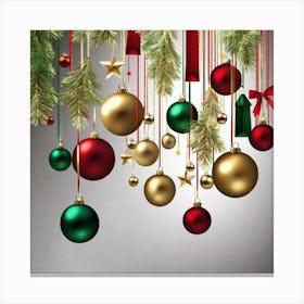 Christmas Tree Ornaments 1 Canvas Print