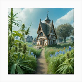 House In The Countryside Canvas Print