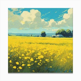 Yellow Field 1 Canvas Print