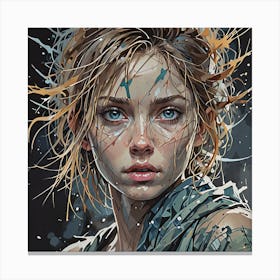 Portrait Of A Girl Canvas Print