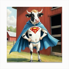 Super Cow 5 Canvas Print