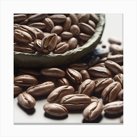 Coffee Beans In A Bowl 27 Canvas Print