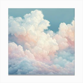 Pastel Clouds In The Sky Canvas Print