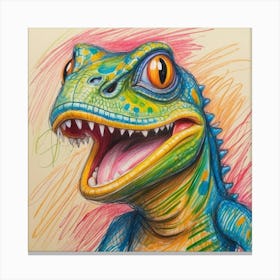 Lizard Drawing 1 Canvas Print