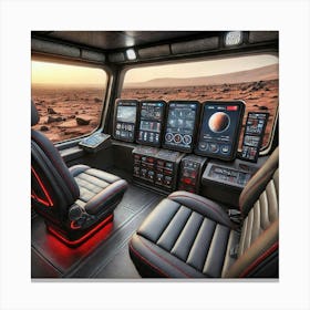 Mars Dominion Transit Rover Passenger Experience Canvas Print