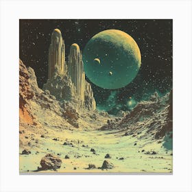 Space Landscape Canvas Print