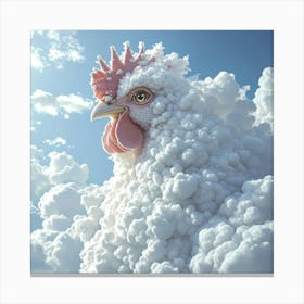 Chicken In The Clouds Canvas Print