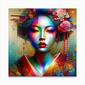 Japan Geisha Visual 126 Canvas Print