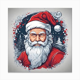 Santa Claus Vector Illustration Canvas Print