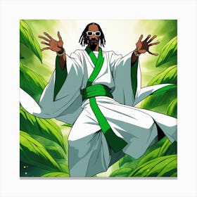 Snoop Dogg in the leaf Canvas Print