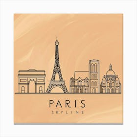 Paris Skyline Canvas Print