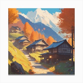 Autumn Village 19 Canvas Print
