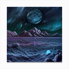 Space Landscape 14 Canvas Print