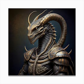 Firefly Regal Hybrid Scorpion Human Surreal Portrait 36801 (2) Canvas Print