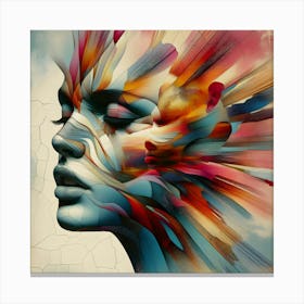 Abstract Woman Painting 6 Canvas Print