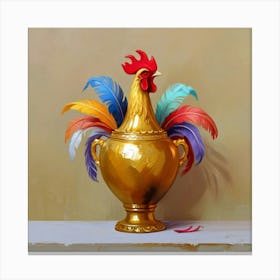 Golden Rooster 1 Canvas Print