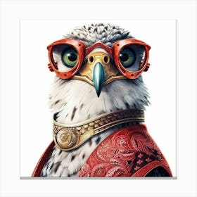 Eagle With Glasses Canvas Print