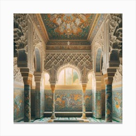 Palace Of Alhambra Canvas Print