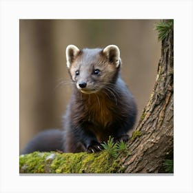 Weasel Canvas Print