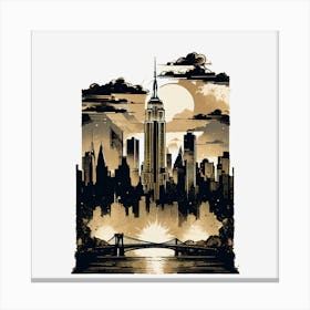 New York City Skyline 2 Canvas Print