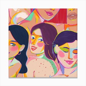 Group Of Women Canvas Print