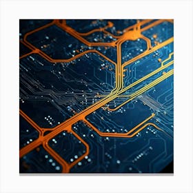 Circuit Board Canvas Print