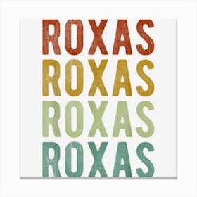 Roxas City Philippines Retro Canvas Print