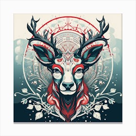 Deer Head 2 Canvas Print