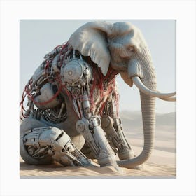 Robot Elephant 4 Canvas Print