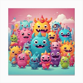 Monsters 1 Canvas Print