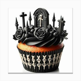 Gothic Cupcake Canvas Print