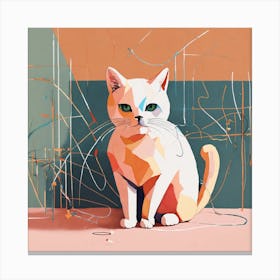 Cat Painting 1 Canvas Print