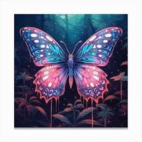 Butterfly In The Forest 1 Canvas Print