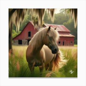 Beautiful Palomino In The High Grass 2 Copy Canvas Print