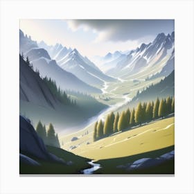 Landscape Painting 120 Canvas Print