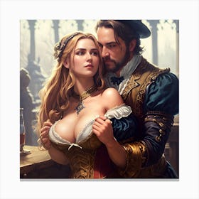 Renaissance Couple Canvas Print