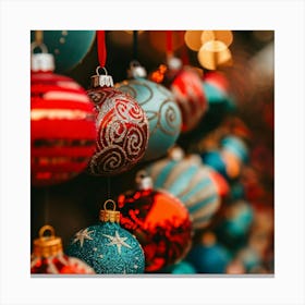 Christmas Ornaments 2 Canvas Print