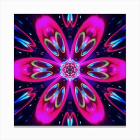 Abstract Psychedelic Flower 26 Leinwandbild