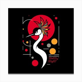 Asian Crane Canvas Print