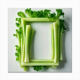 Frame Of Celery 6 Canvas Print