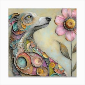 A whimsical dog 7 Canvas Print