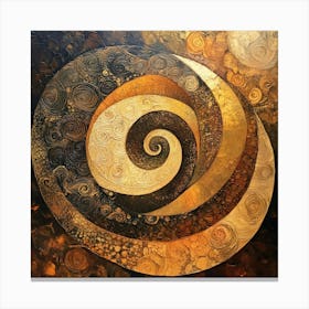 Spiral Painting Canvas Print