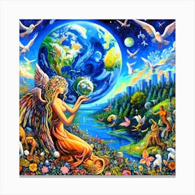 Angel Of The Earth Canvas Print