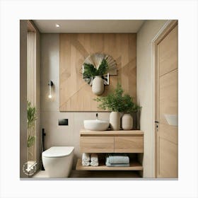 Modern Bathroom Design 1 Canvas Print