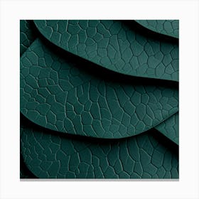 Green Leather Texture Canvas Print